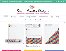 Tablet Screenshot of dreamcreativedesigns.com